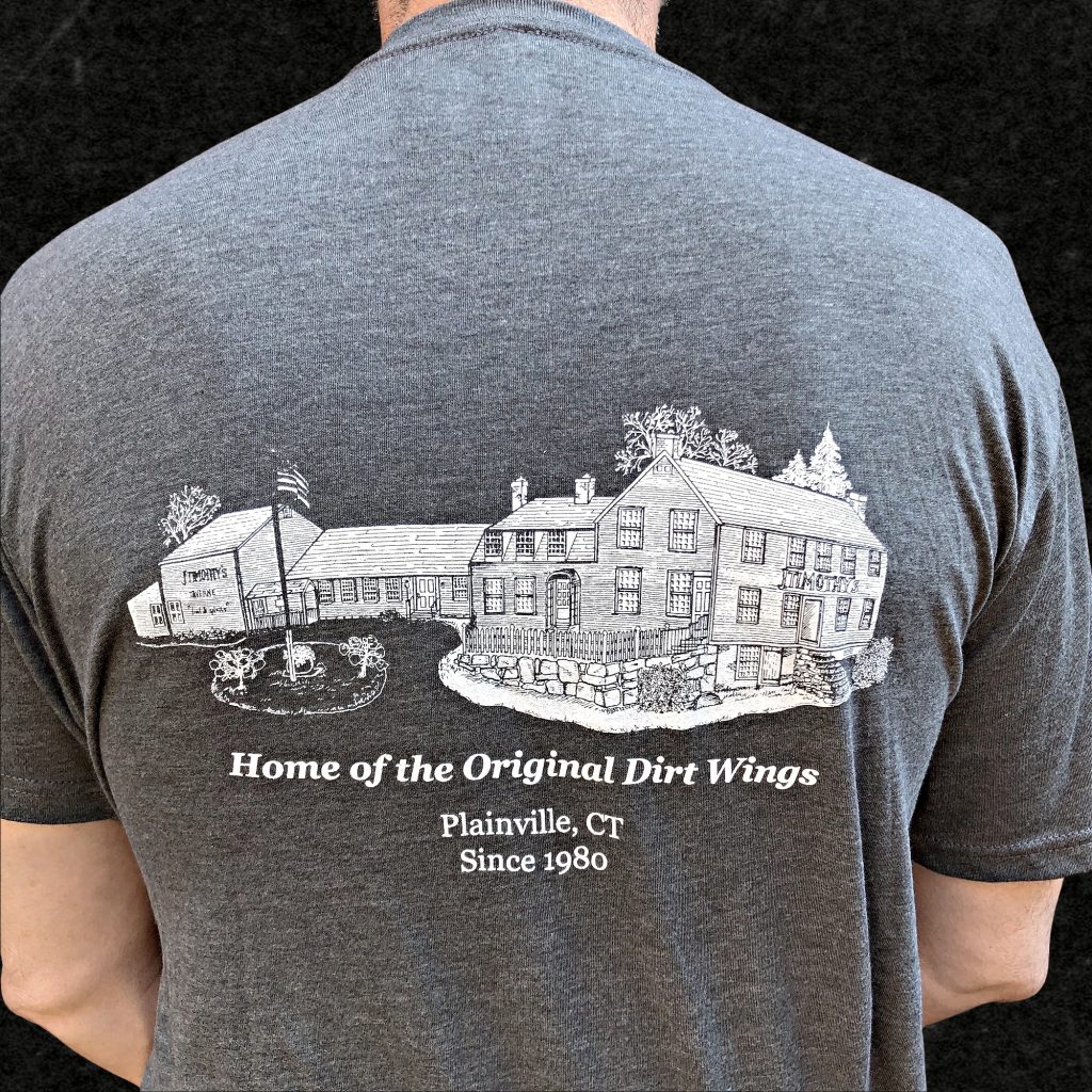 Gray T-shirt Drawing of Historic Building - jtimothys.com