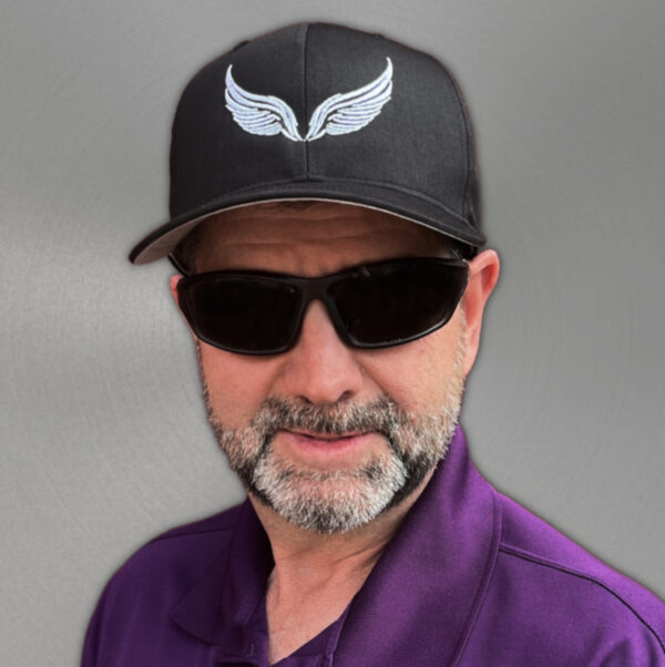 Twill Snapback Cap - Wings Emblem